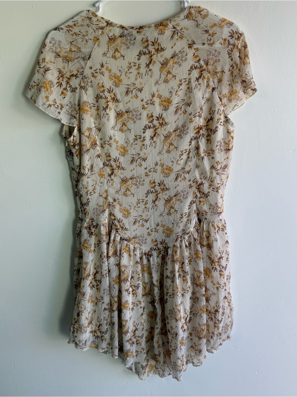 Cider Ditsy Floral Drop-Waist Cottagecore Fairy Mini Dress size Medium - Picture 2 of 6